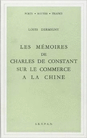 Mémoires de Charles de Constant sur le commerce à la Chine
